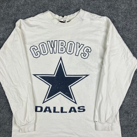 Vintage Other - NFL T-Shirt Mens XL White Dallas Cowboys Star Logo Graphic Long Sleeve Vintage